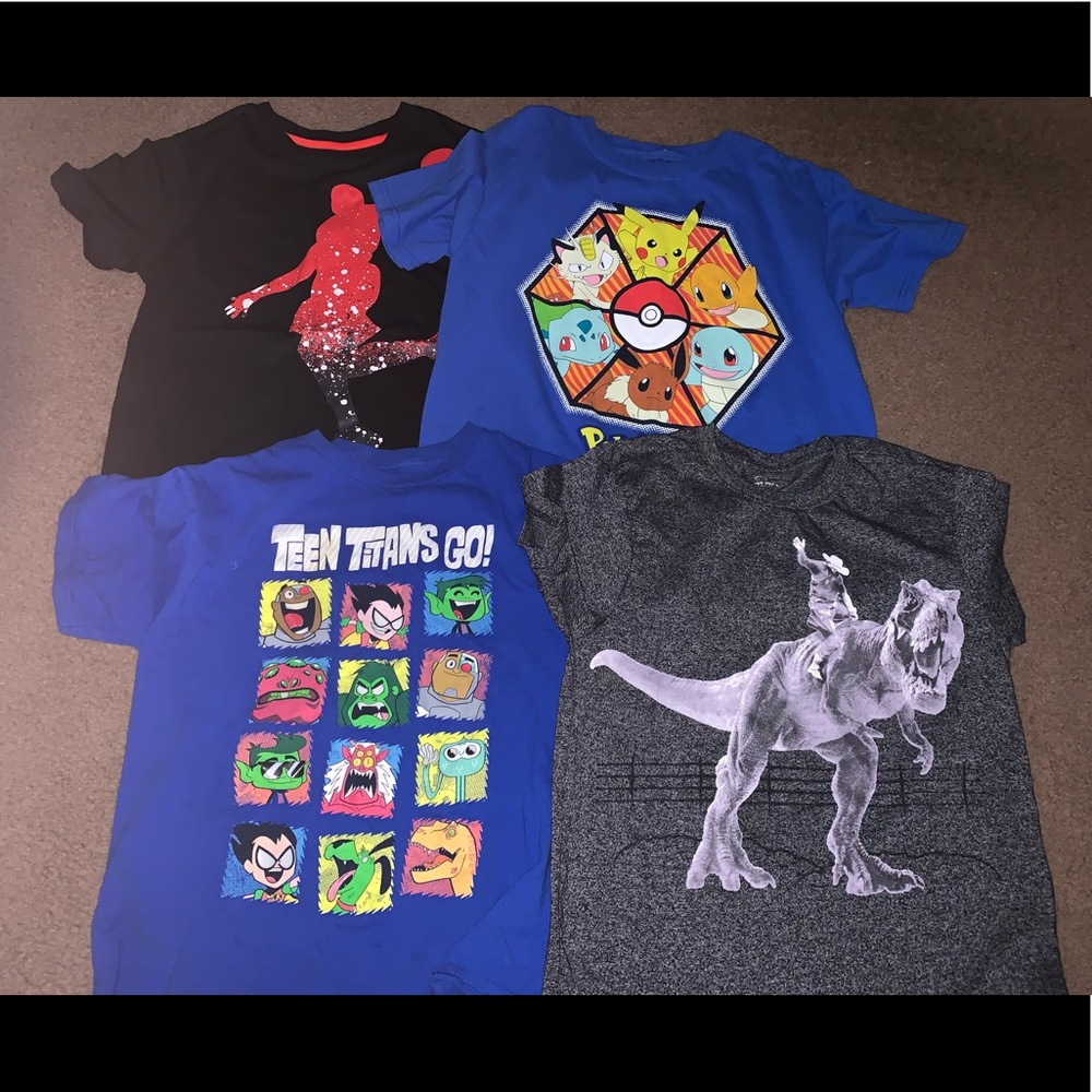 Boys Short Sleeve Shirts Size Large 10/12